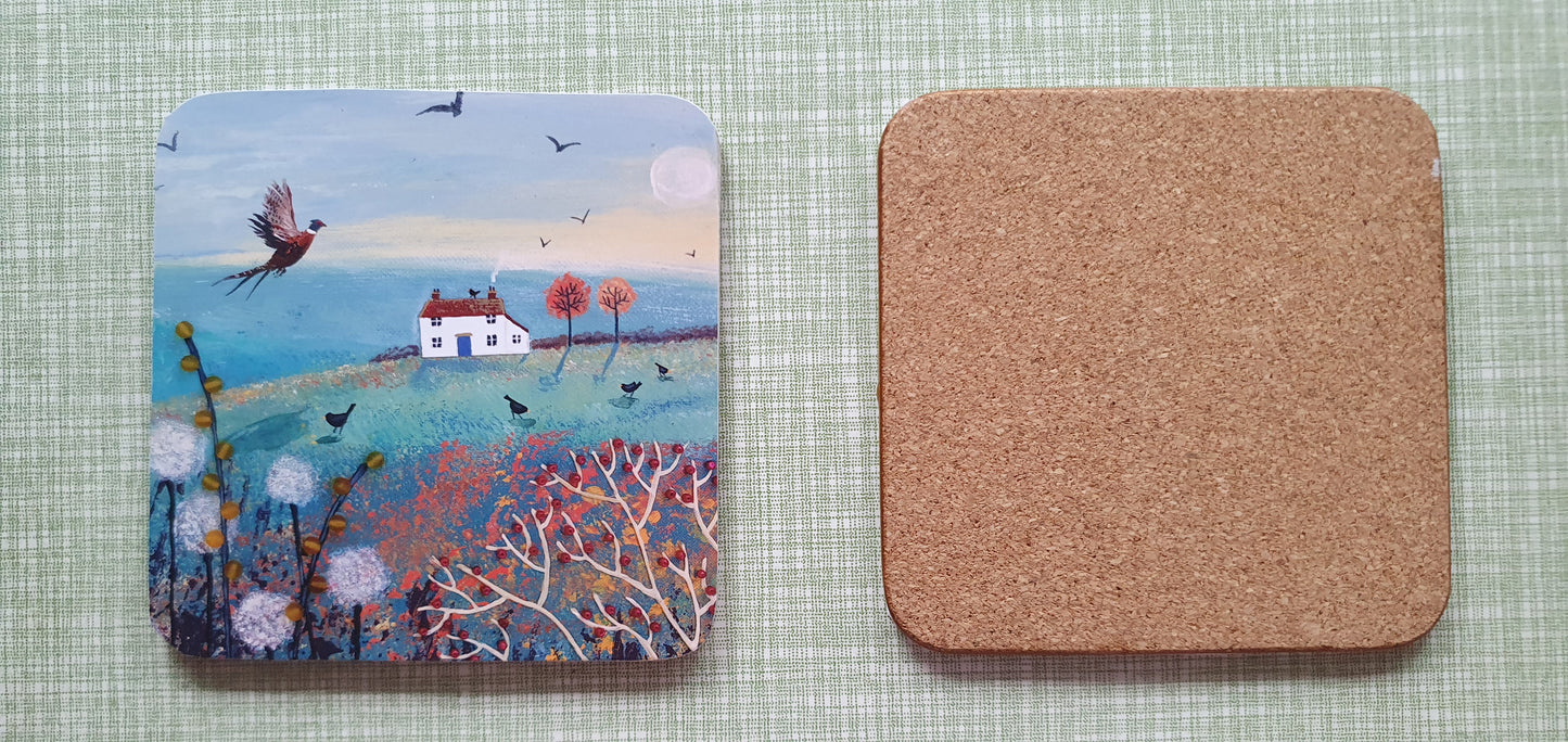 Single Mix And Match Coaster Autumn Countryside Home Decor Gift
