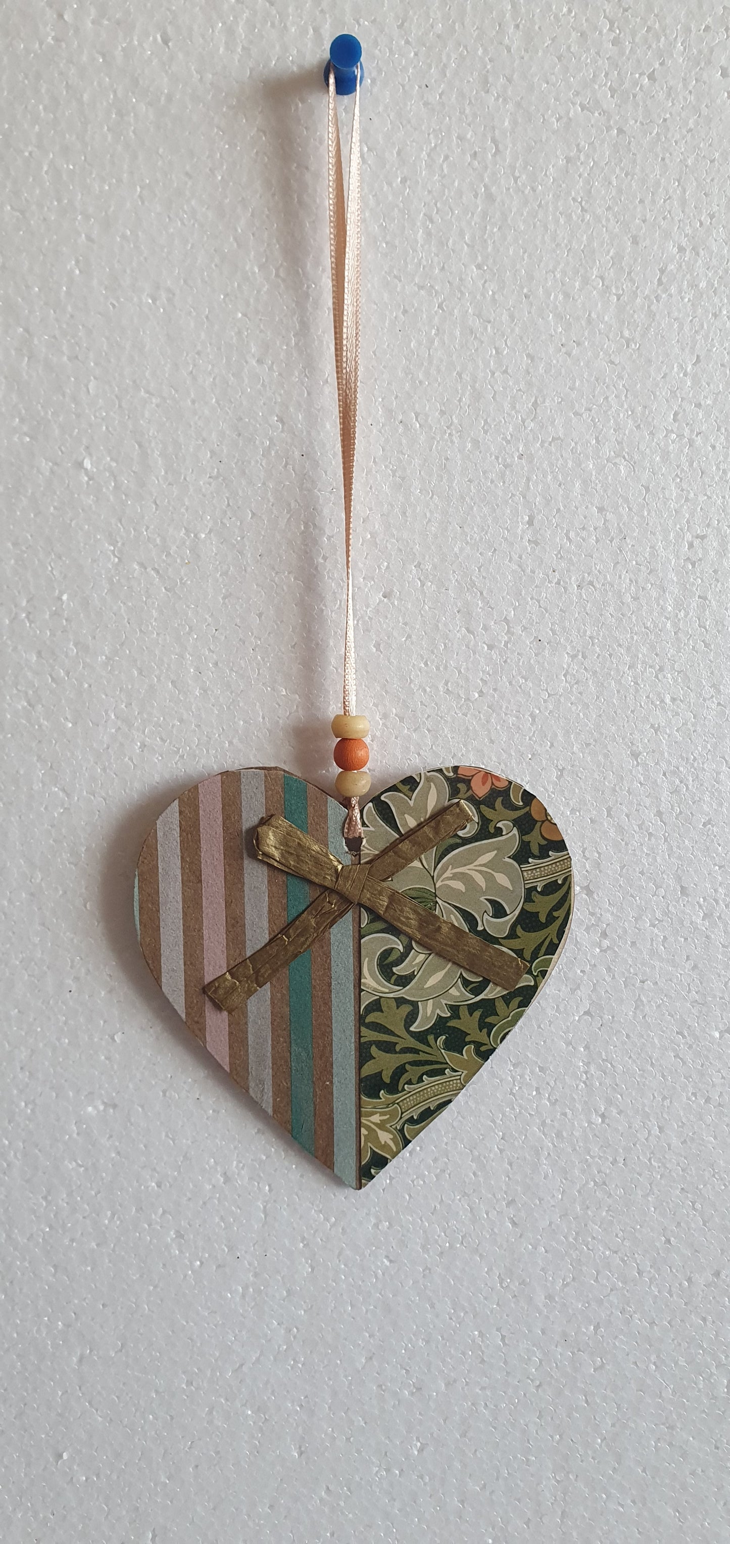 Decoupage Floral Window Hanging Home Decor Gift