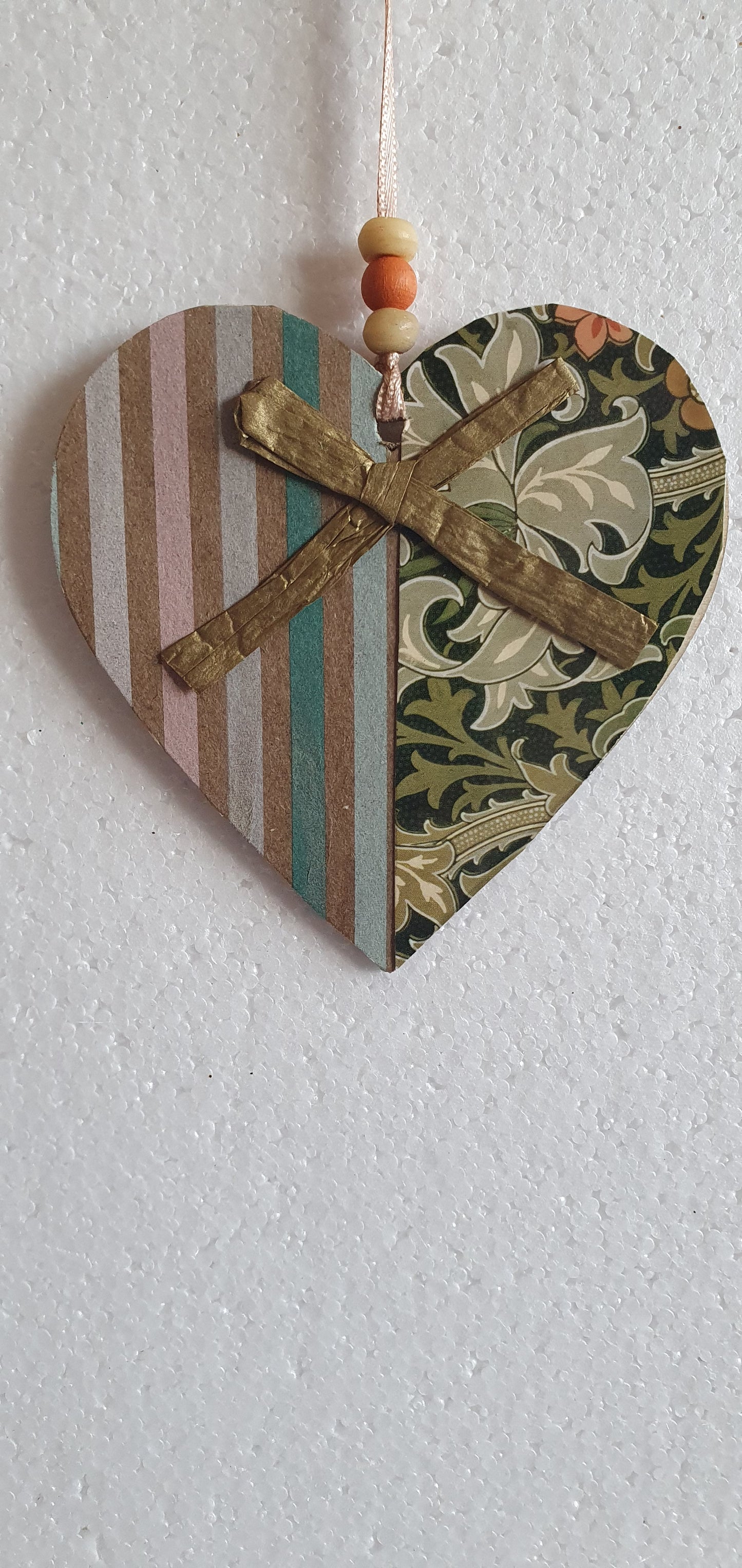Decoupage Floral Window Hanging Home Decor Gift