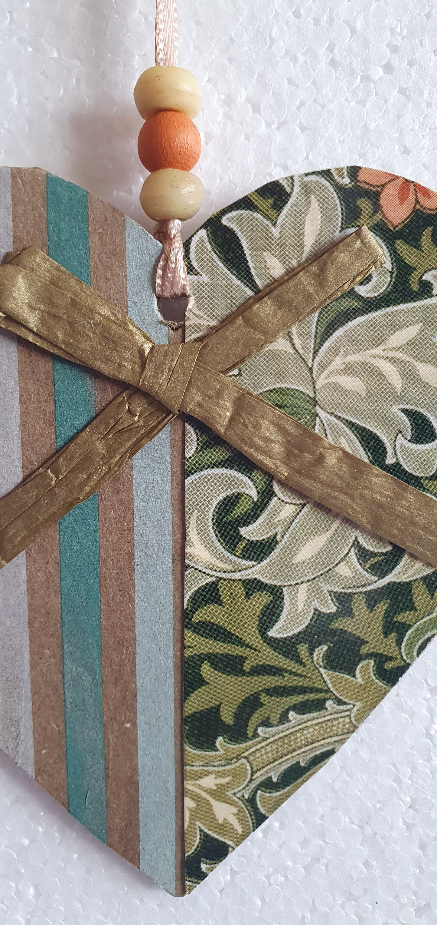 Decoupage Floral Window Hanging Home Decor Gift
