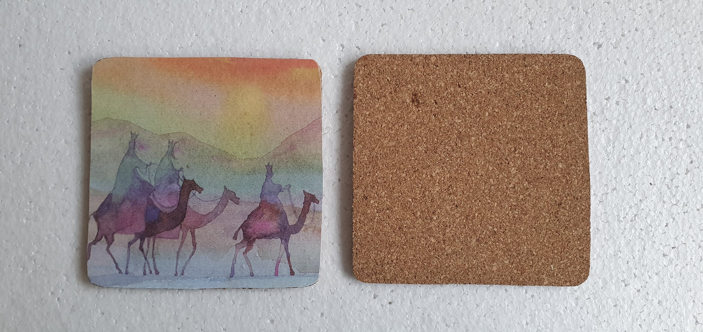 Single Mix And Match Coaster Camels Desert Home Decor Gift
