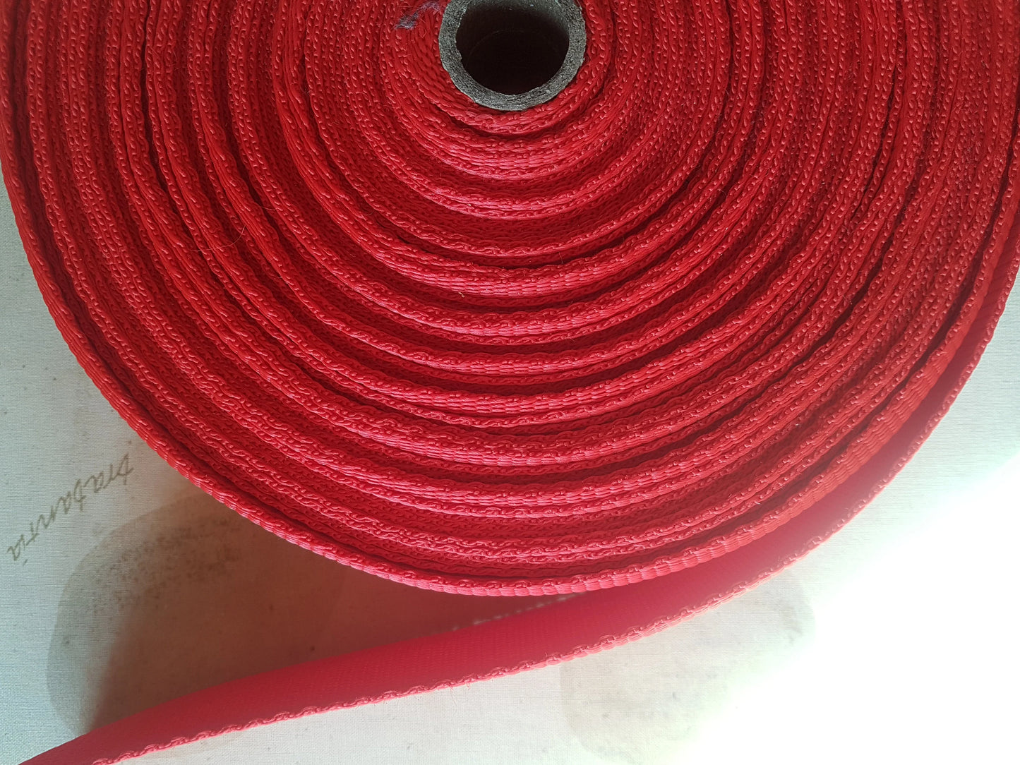 Red Polyester Webbing 5cm Heavy Duty