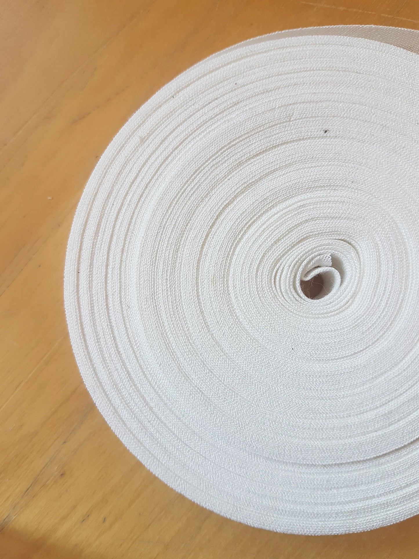 White Bias Binding 1.5cm per metre