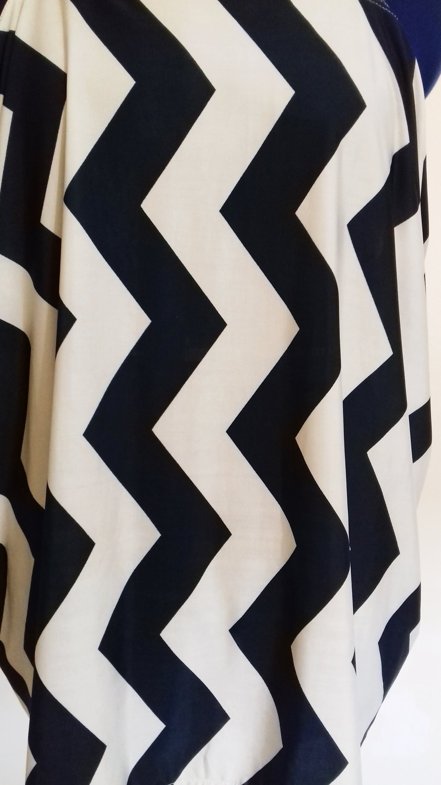 Green White Zig Zag Grecian Dress