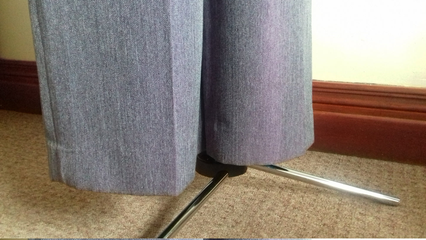 Purple Fitted Wide Leg 1950s Retro Style Trousers