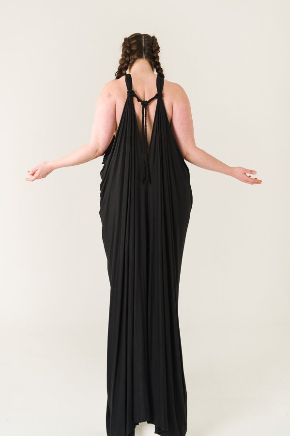 Long Backless Grecian Dress