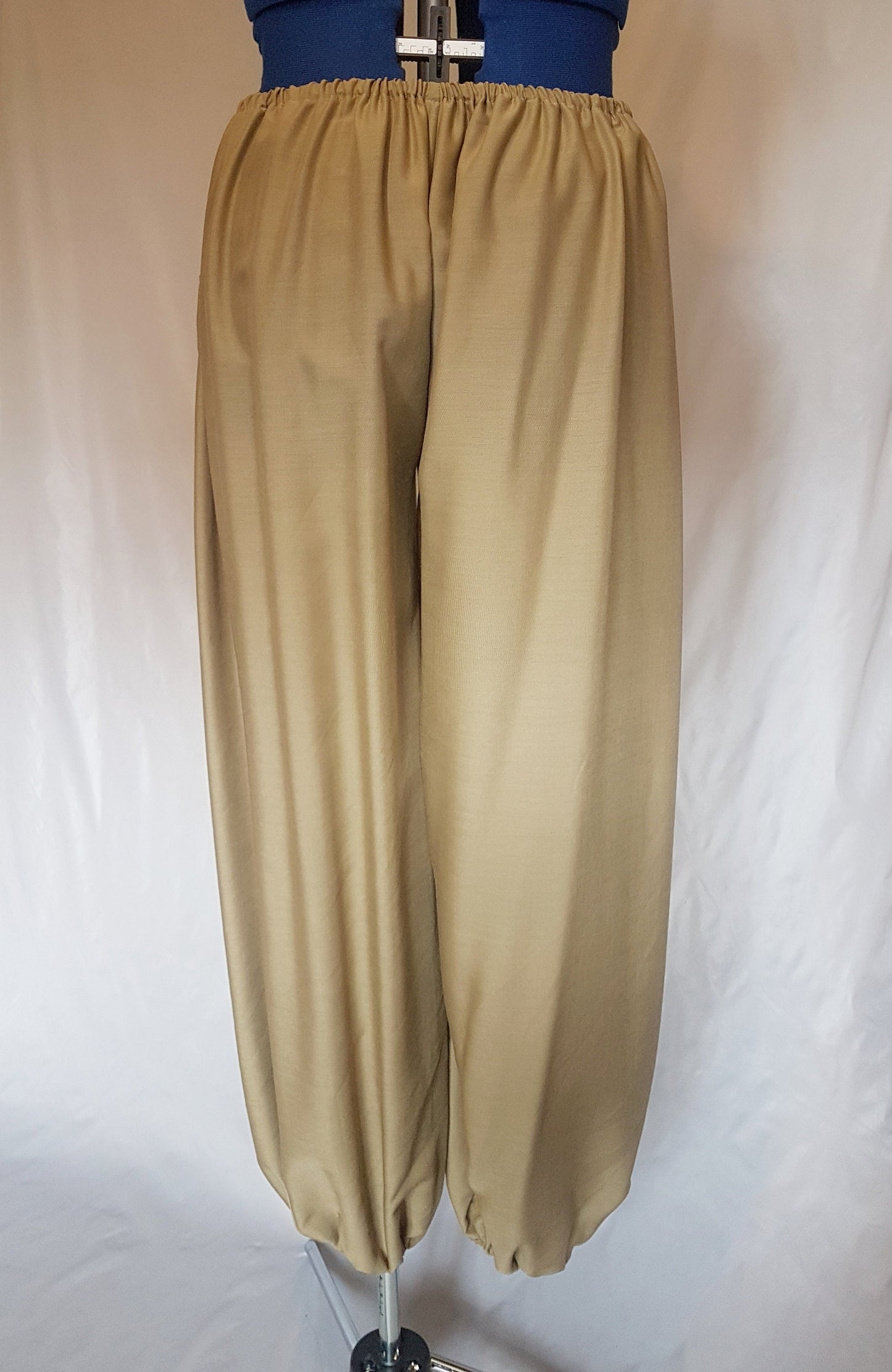 Khaki Green Cotton Harem Pants Trousers UK14