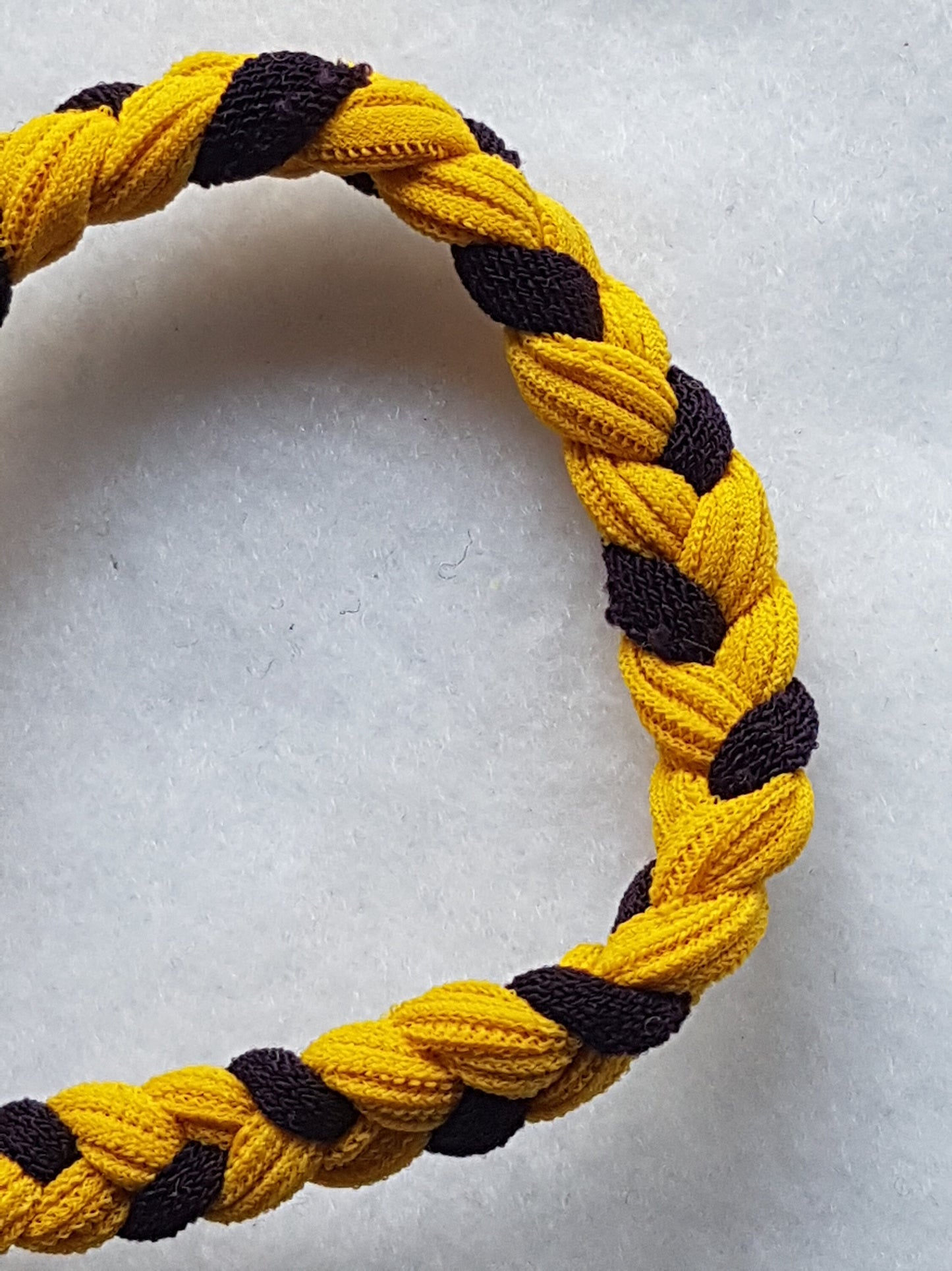 Yellow Purple Braided Bracelet