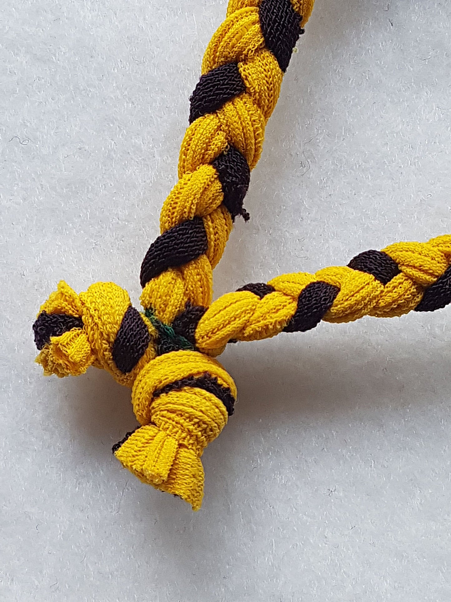 Yellow Purple Braided Bracelet