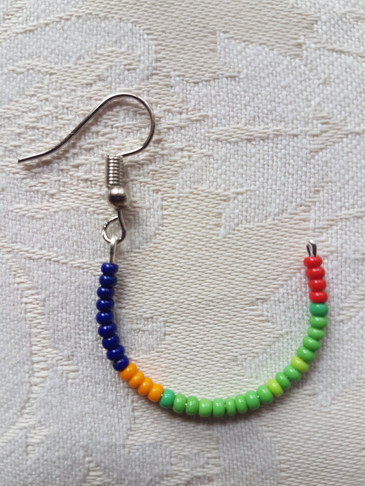 Multicoloured Seed Bead Earrings