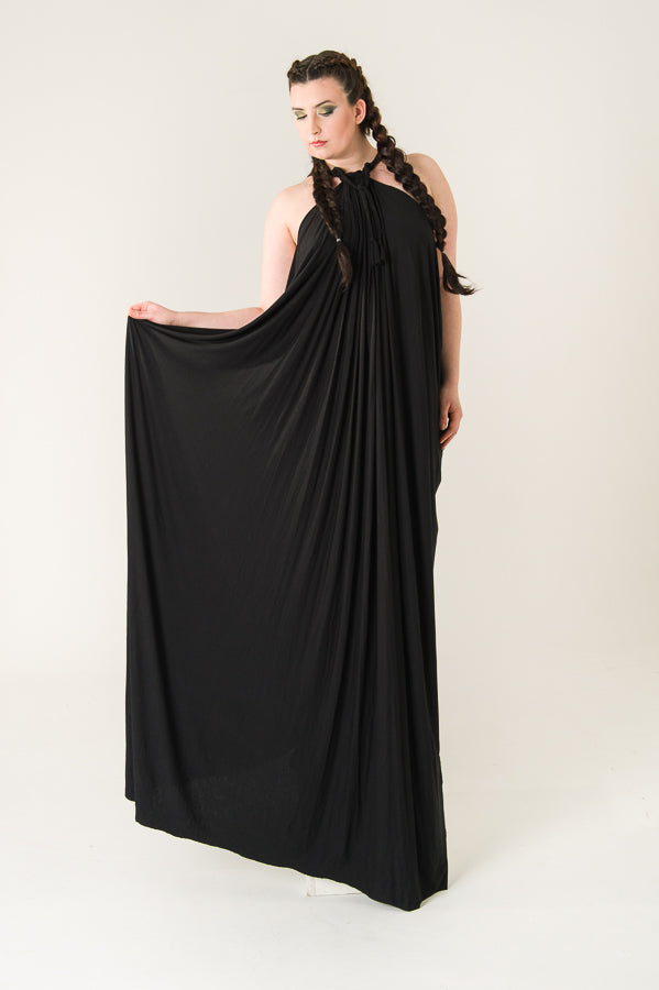 Long Backless Grecian Dress