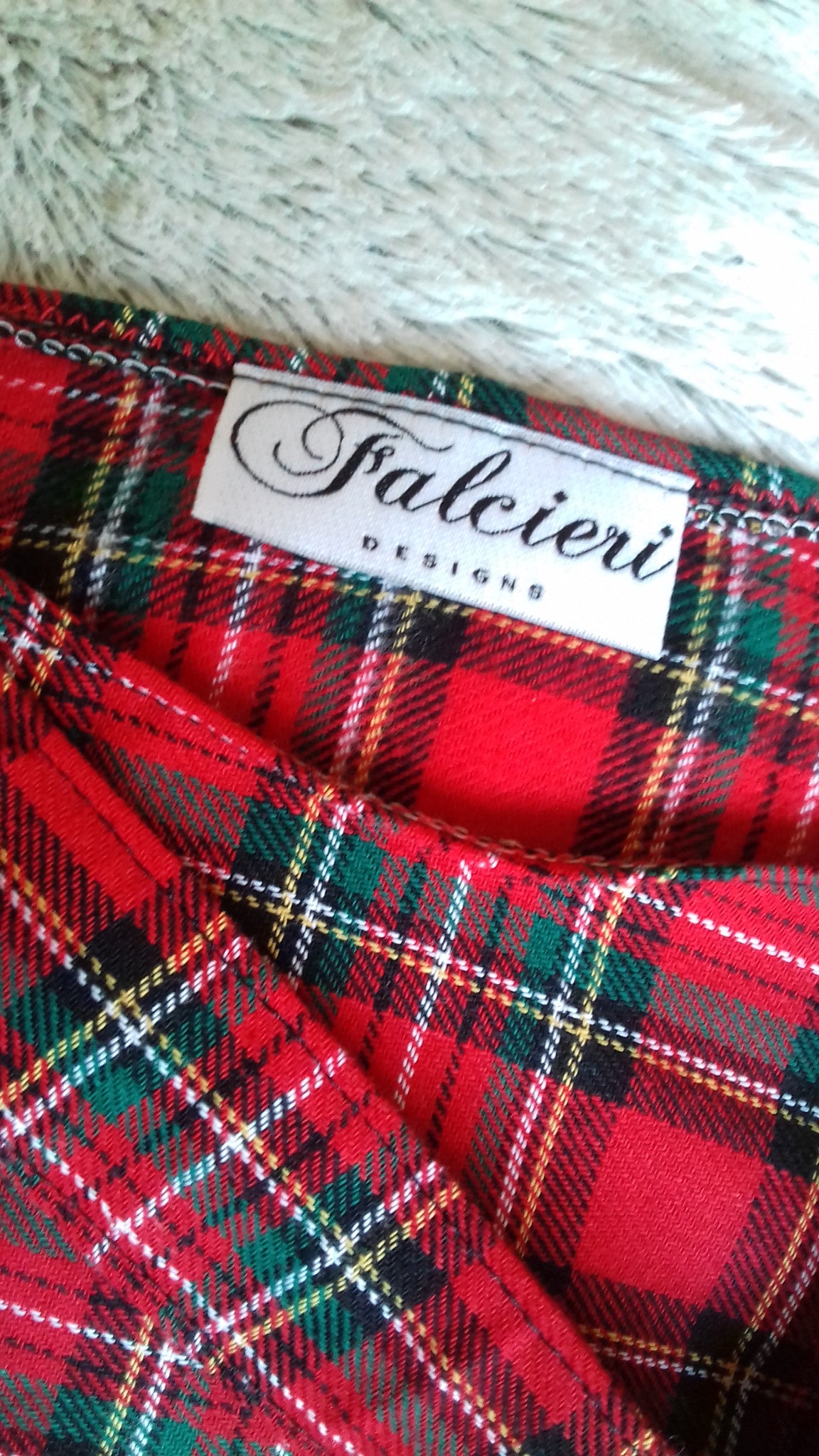 Relaxed Fit T Shirt Dress - Red Tartan UK 14