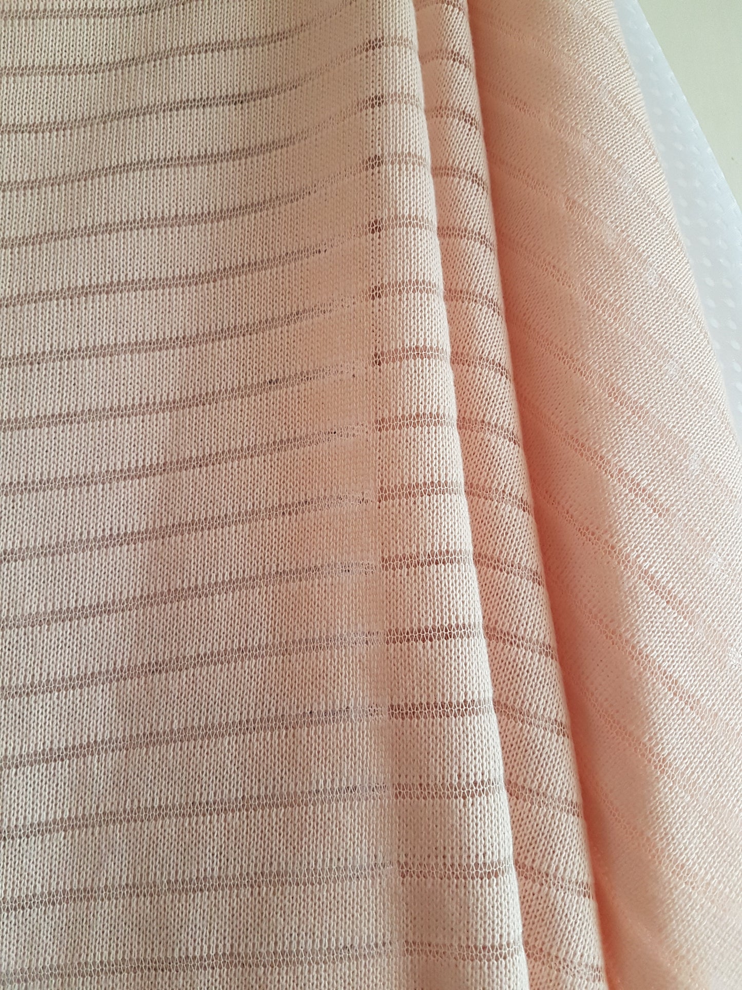 Pale Pink Knit Cape Sleeve Top  - Multi-fit