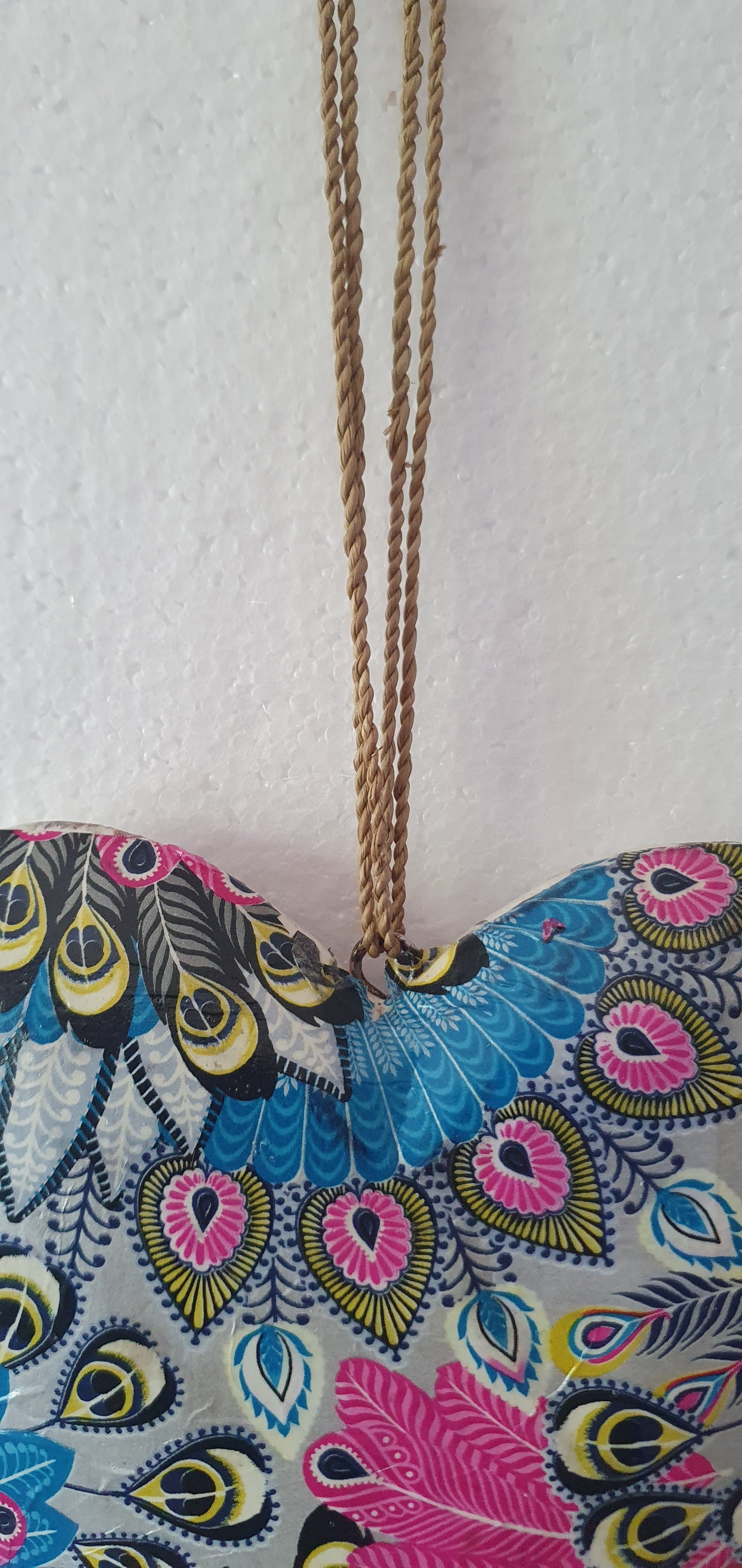 Decoupage Two Sided Wooden Heart Hanging Home Decor Gift