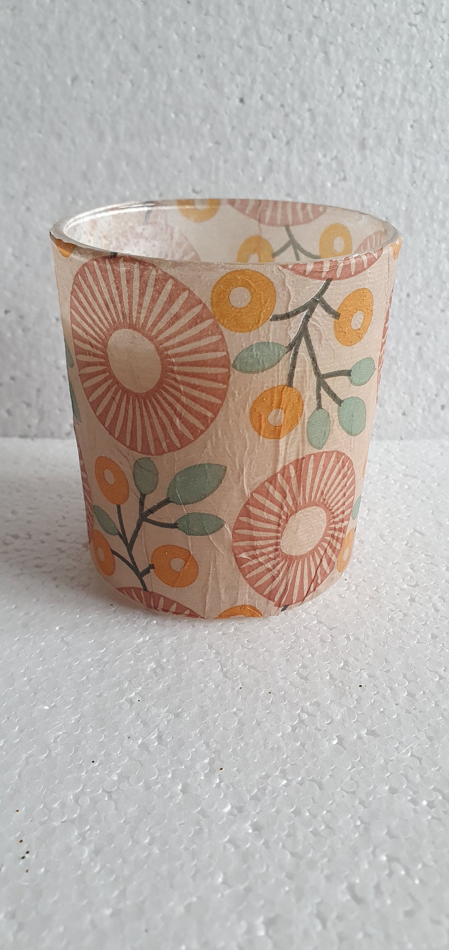 Hand Decorated Retro Candle In Jar Home Decor Gift