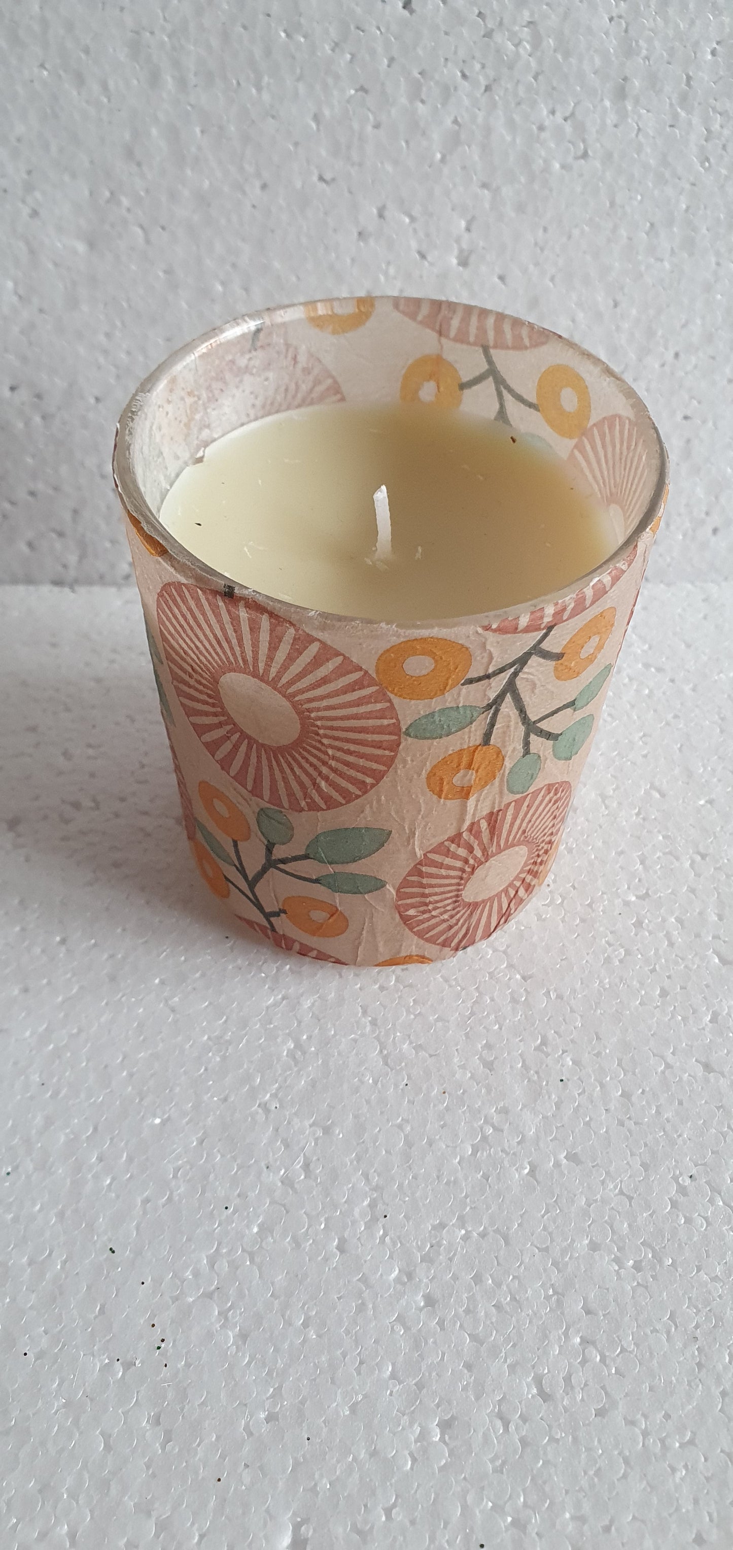 Hand Decorated Retro Candle In Jar Home Decor Gift