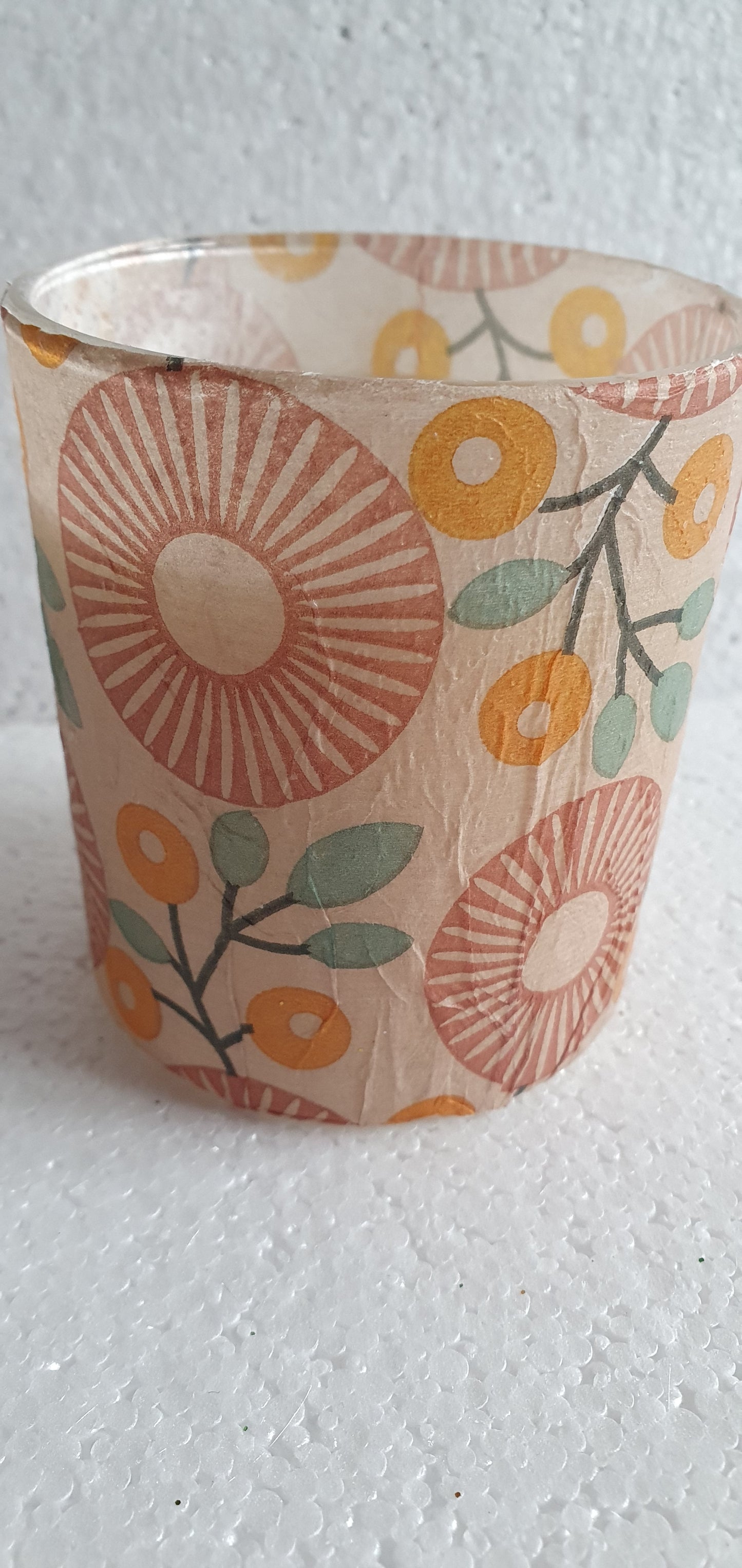Hand Decorated Retro Candle In Jar Home Decor Gift