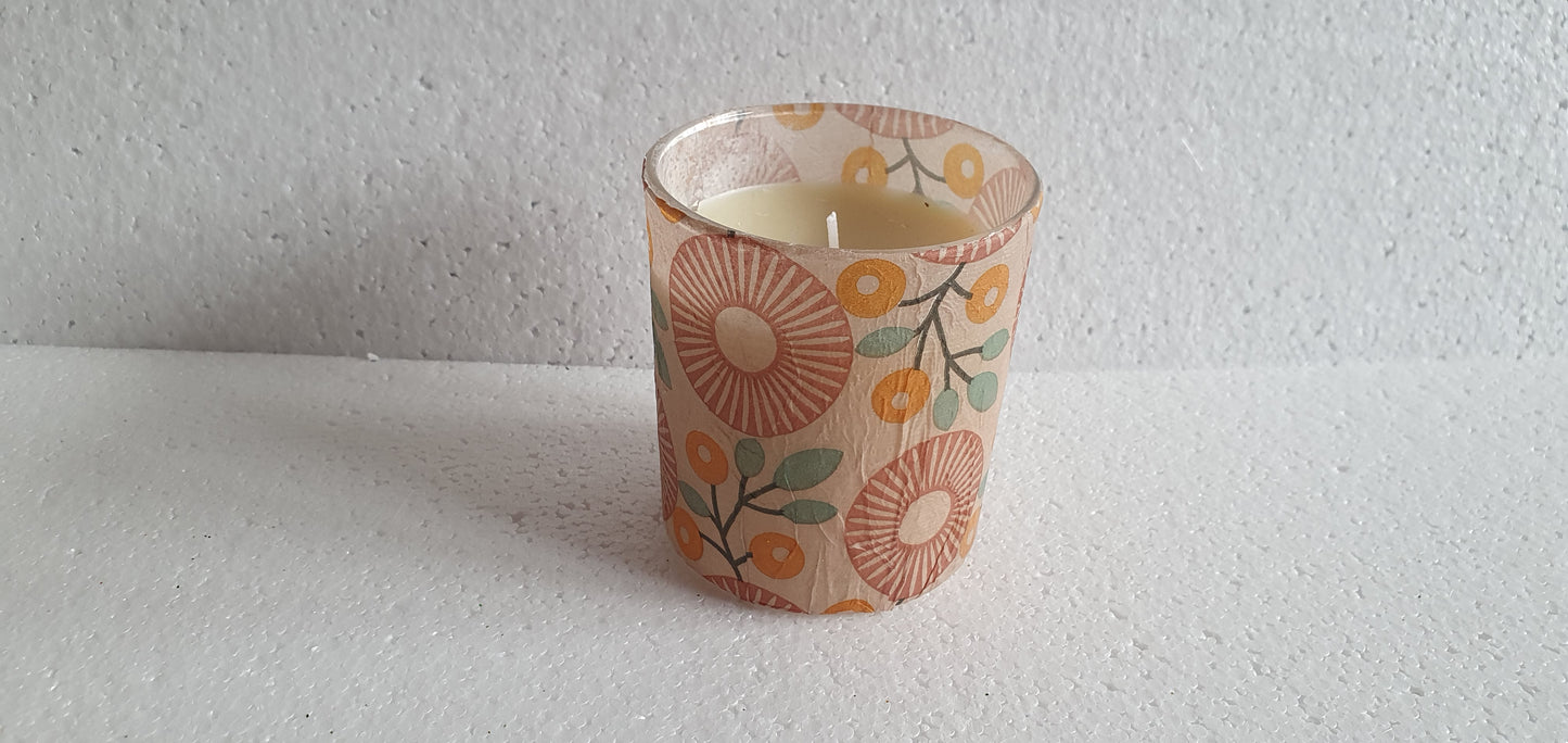 Hand Decorated Retro Candle In Jar Home Decor Gift