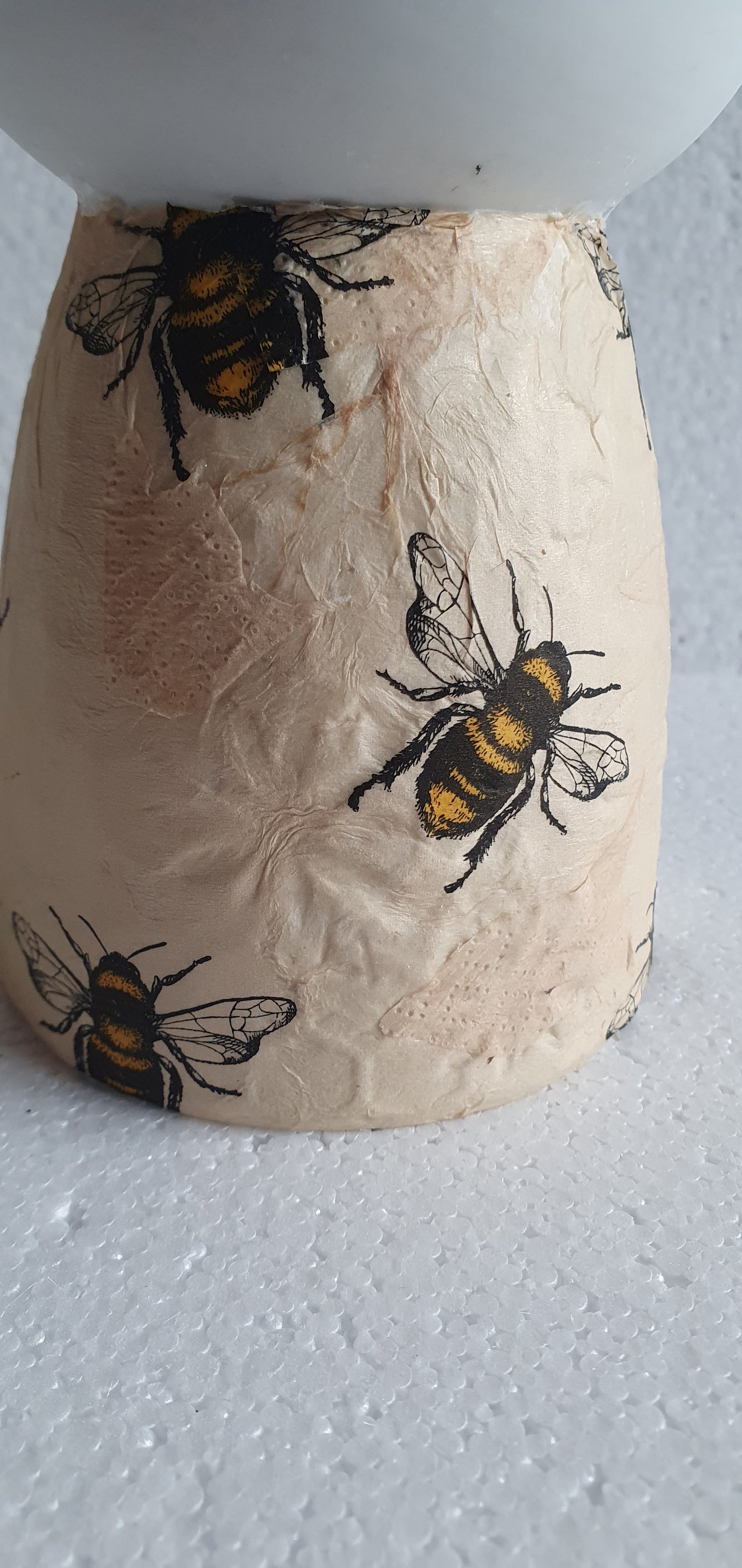 Hand Decorated Bumble Bee Tea Light Oil Burner Home Decor Gift