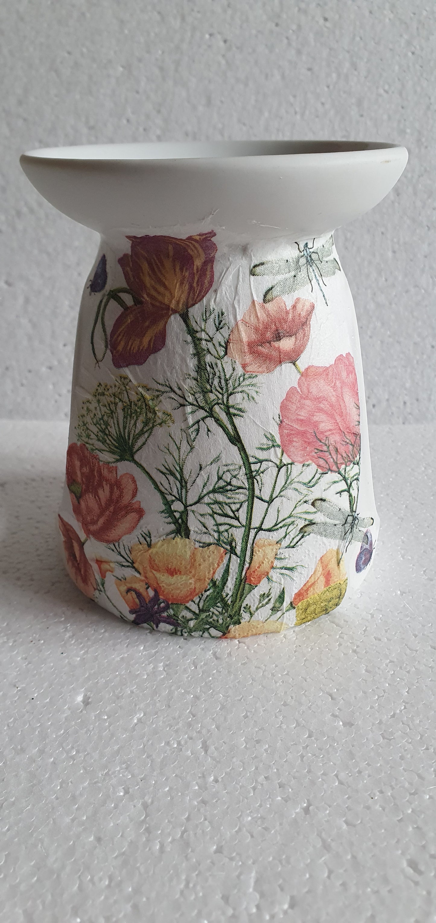 Hand Decorated Insects And Flowers Tea Light Oil Burner Home Decor Gift
