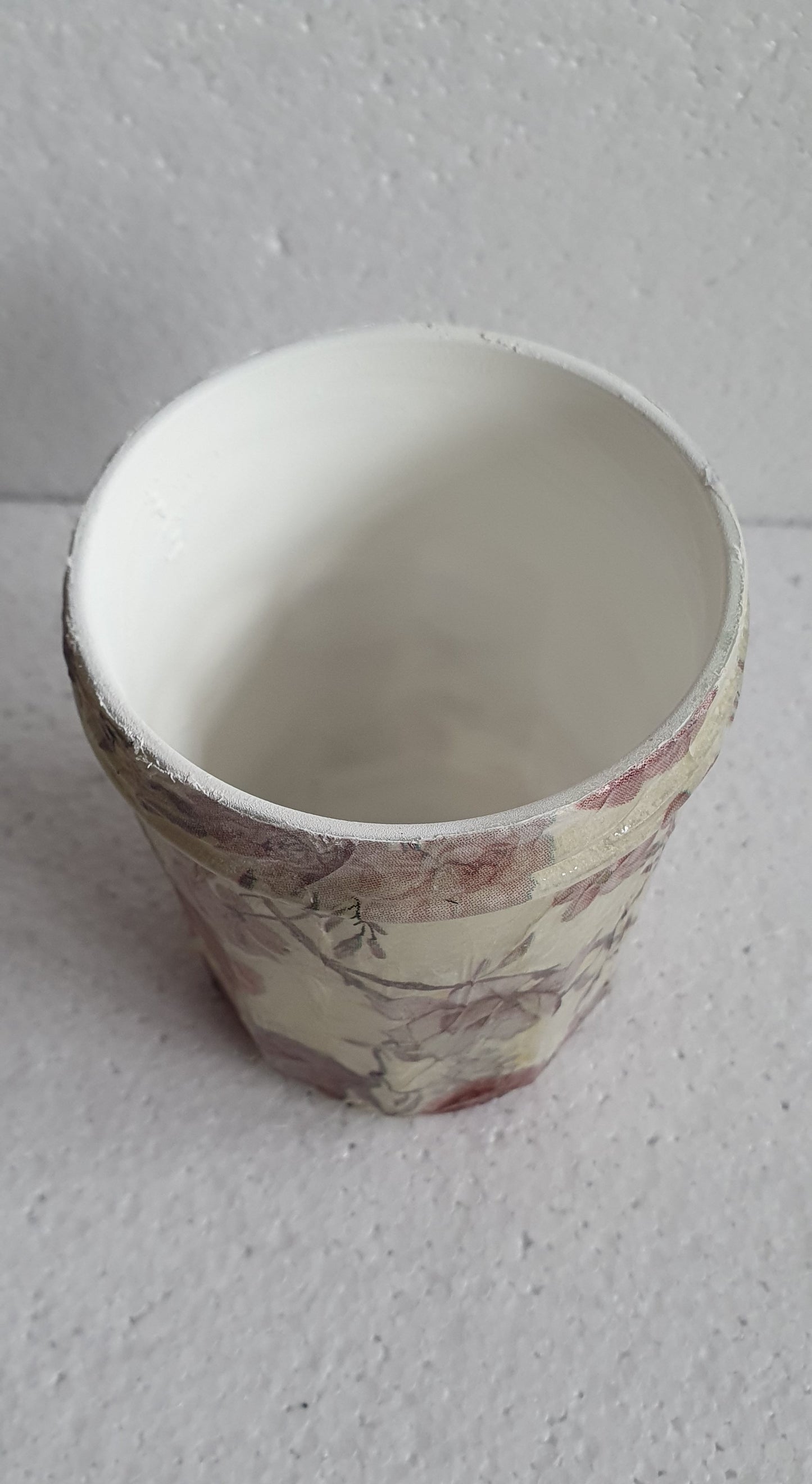 Medium Glass Floral Pattern Hand Decorated Storage Jar Home Decor Gift
