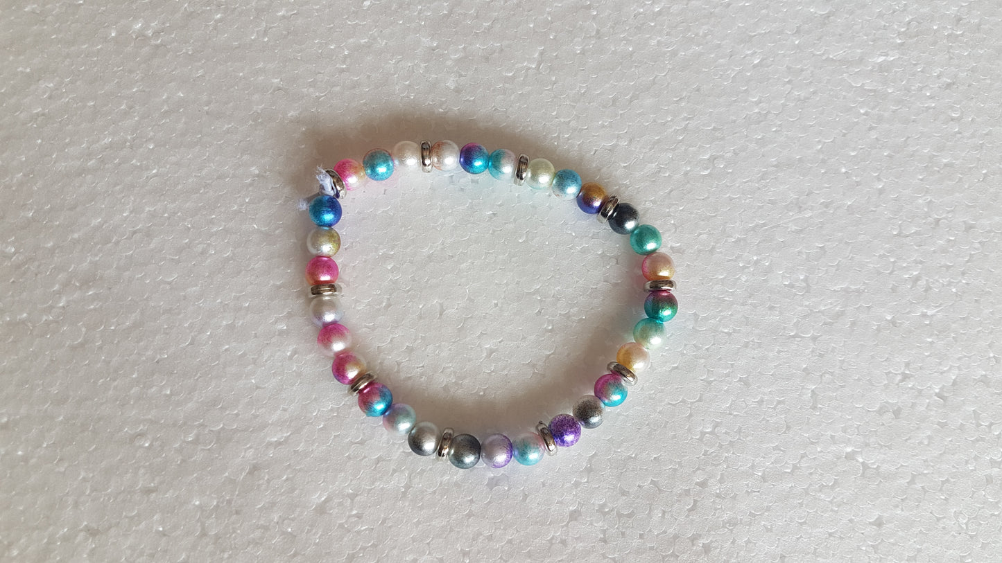 Bead Elastic Bracelet Multicoloured 2