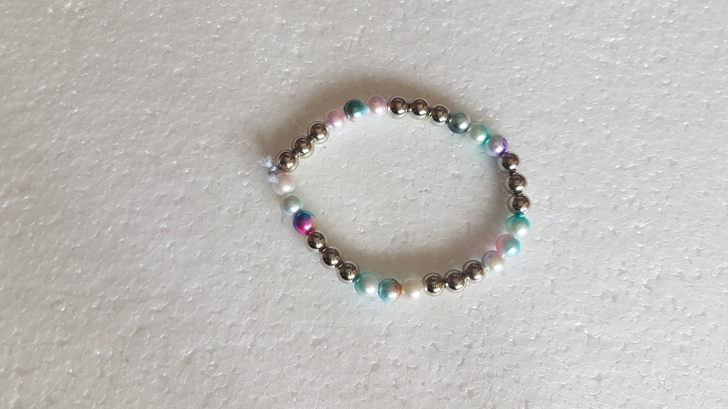 Bead Elastic Multicoloured Bracelet 3