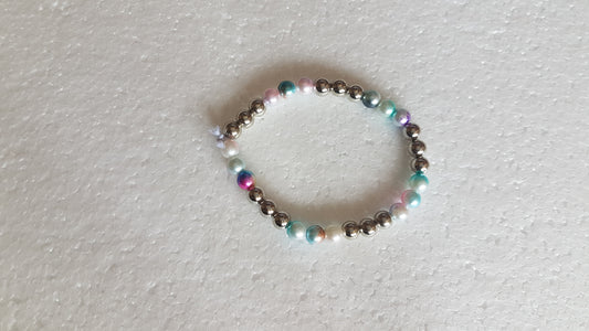 Bead Elastic Multicoloured Bracelet 3