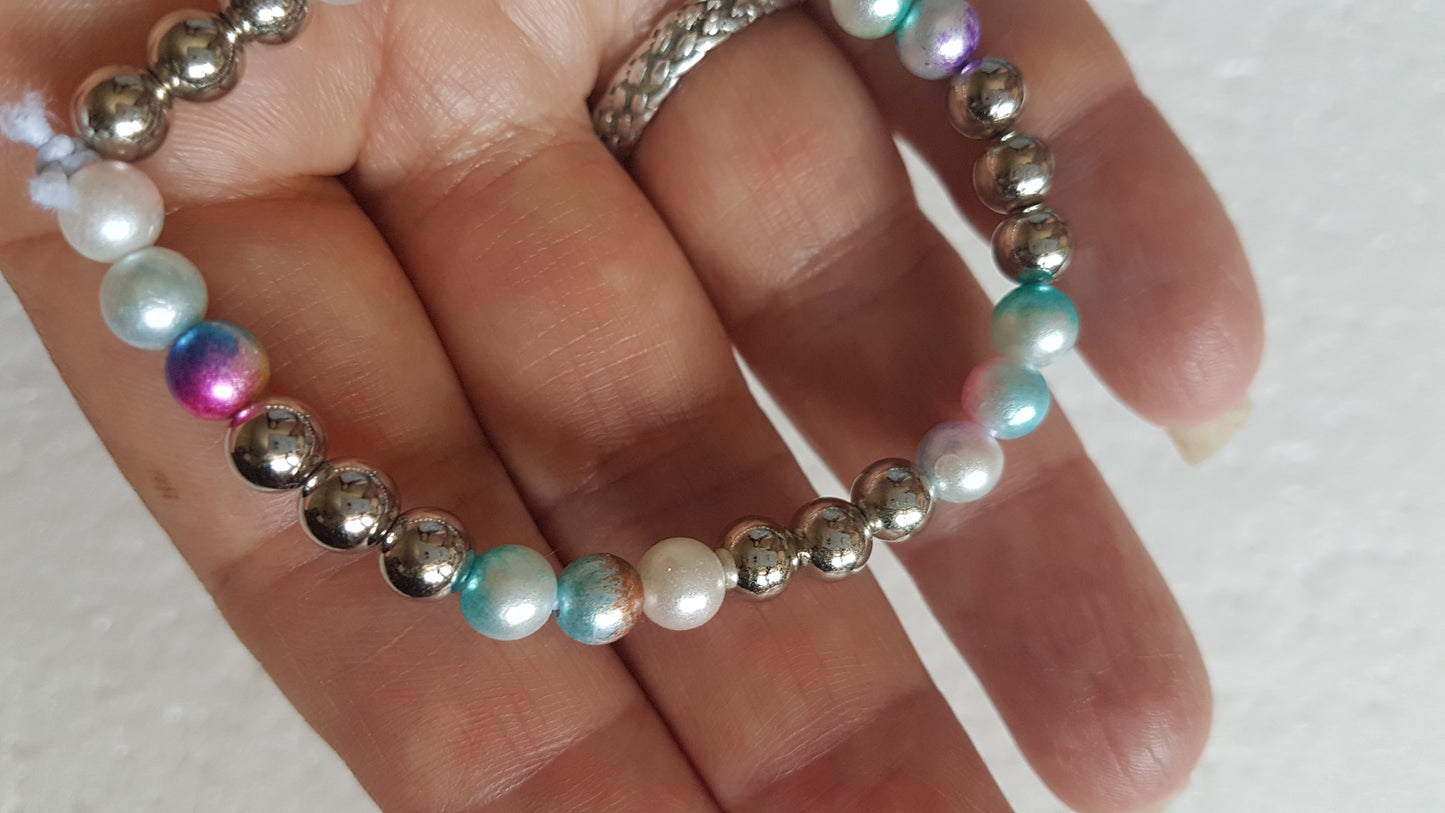 Bead Elastic Multicoloured Bracelet 3