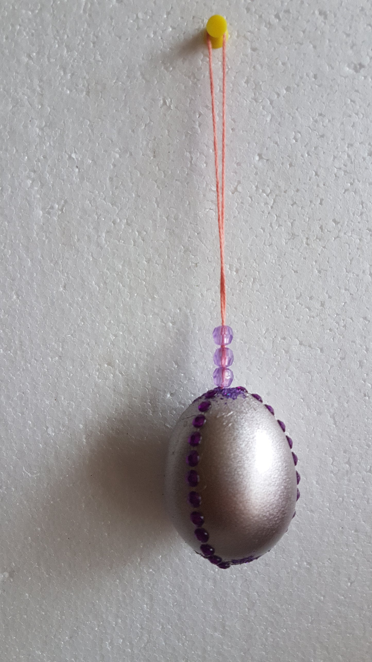 Decorated Egg Window/Tree Hanging Pink Purple Home Decor Gift