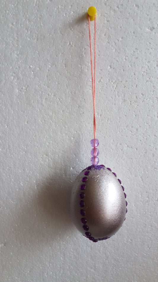 Decorated Egg Window/Tree Hanging Pink Purple Home Decor Gift