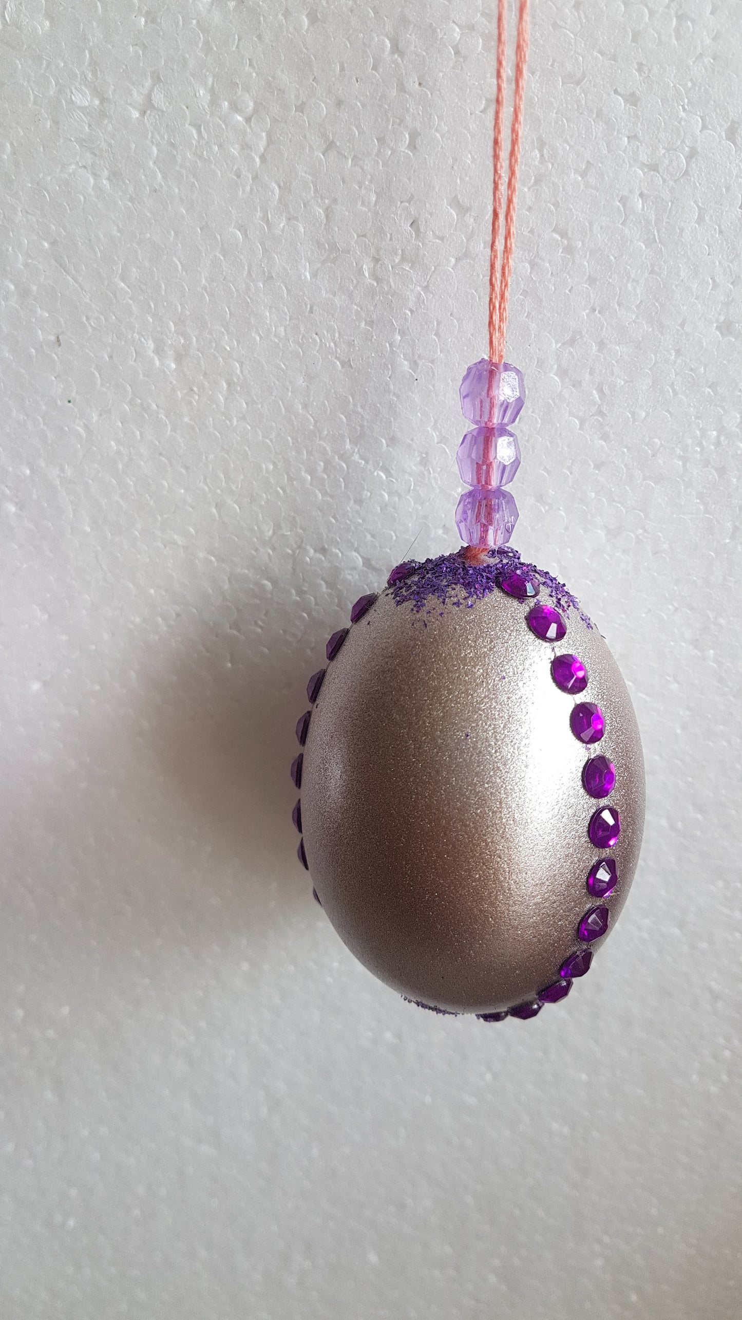 Decorated Egg Window/Tree Hanging Pink Purple Home Decor Gift