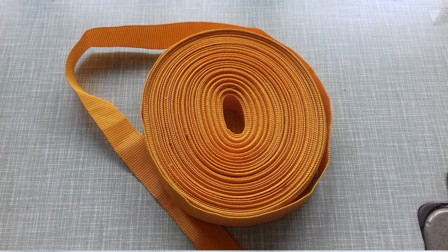 Orange Webbing Vintage 1 Inch Wide