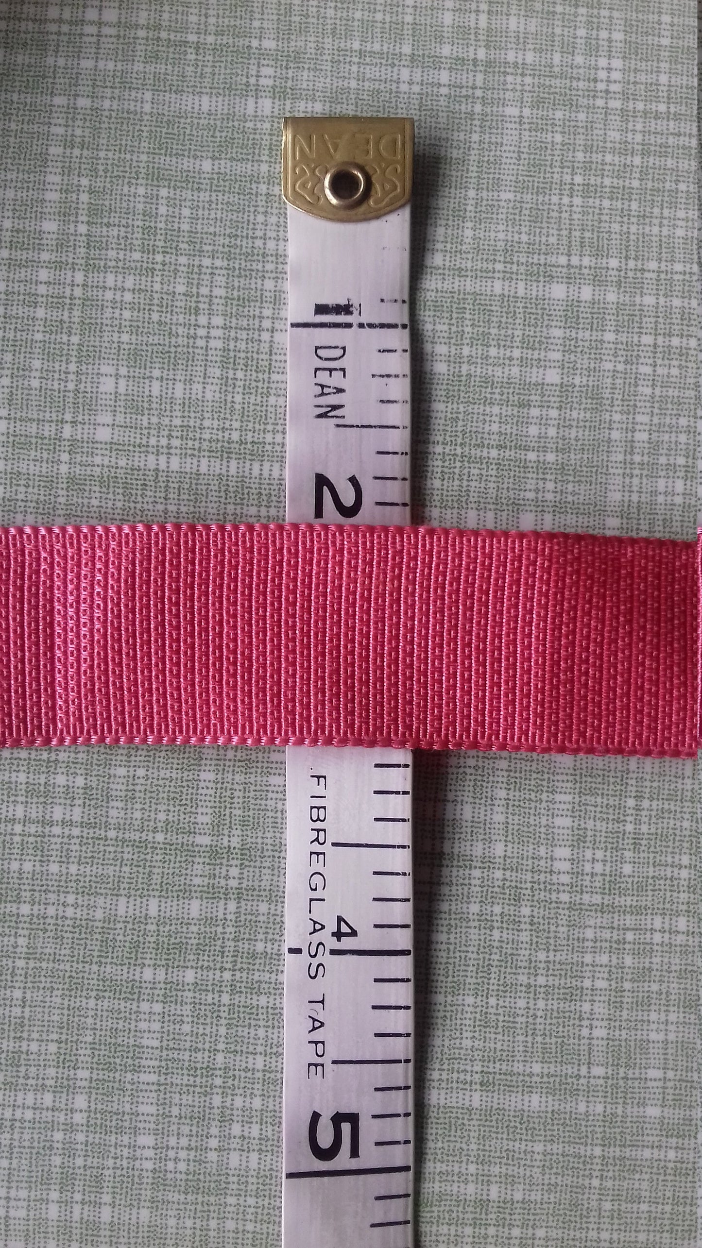 Pink Webbing Vintage Crafting Sewing 1 in wide 1.5m Length