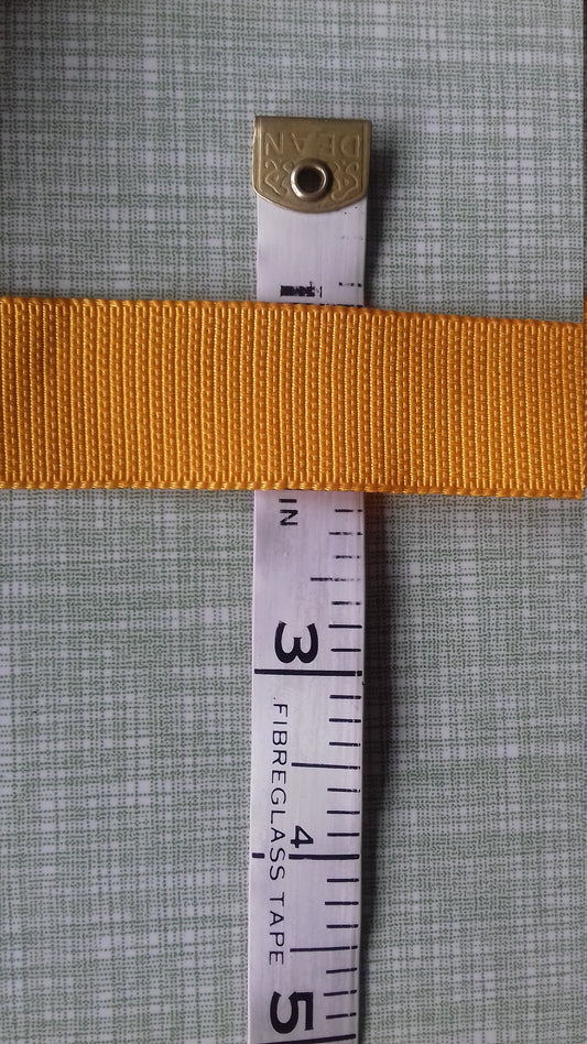 Orange Webbing Vintage 1 Inch Wide
