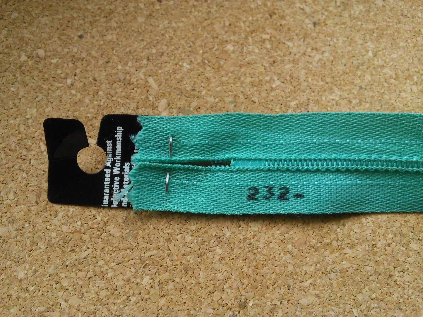 Bright Green New Zip 20 inch (50.75cm) nylon closed end