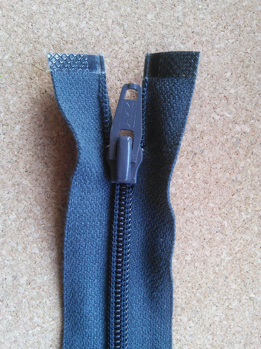 Grey nylon zip 12 inch (30.5cm) YKK open end