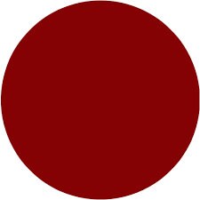 Raspberry red zip large nylon 6 inch (15cm) closed end plastic tip