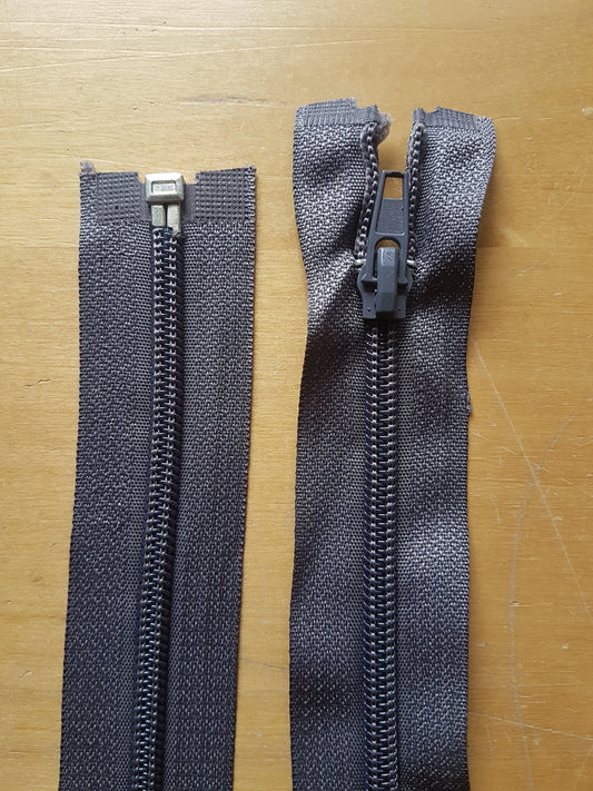 Nylon Zips No.5 Open-end Dark Grey 70cm