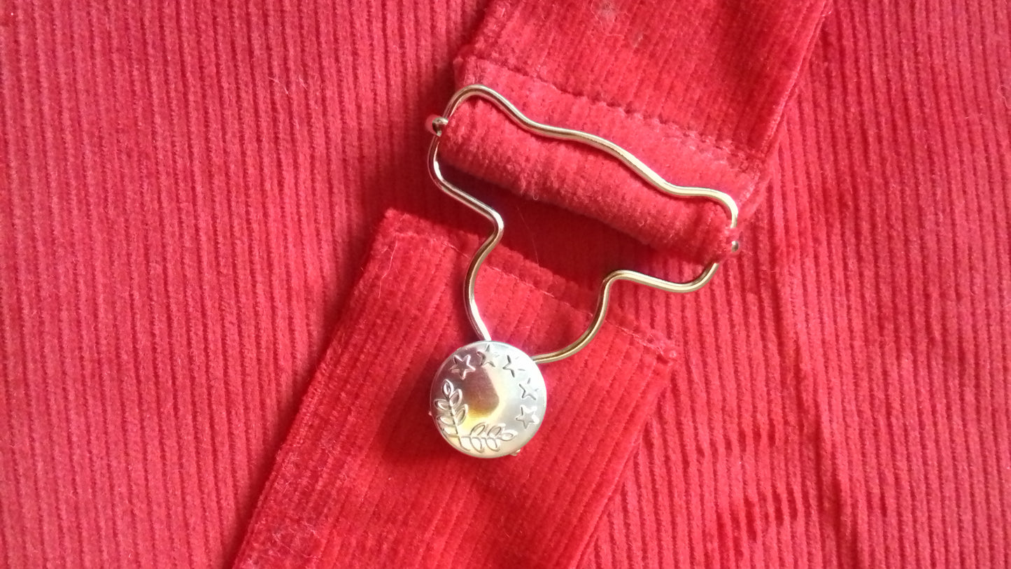 Red Tartan Bag Corduroy Hip Shoulder Bag