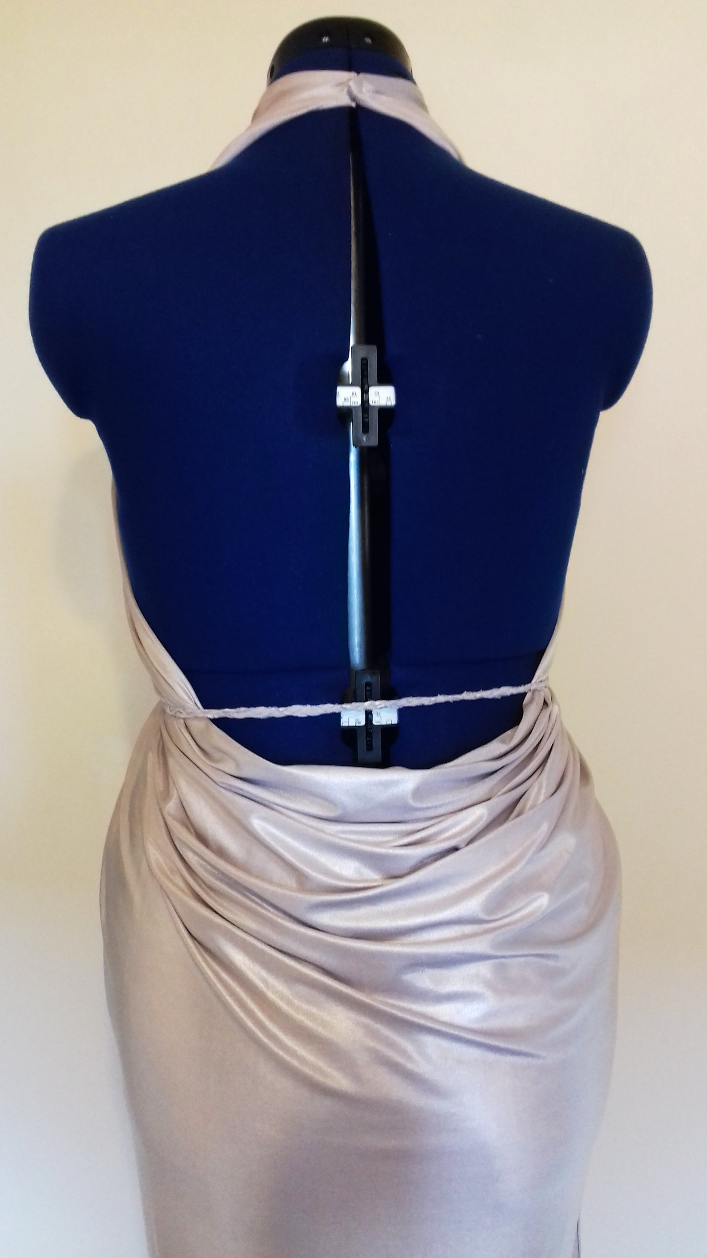 Lavender Grecian Drape Wedding Bridal Dress