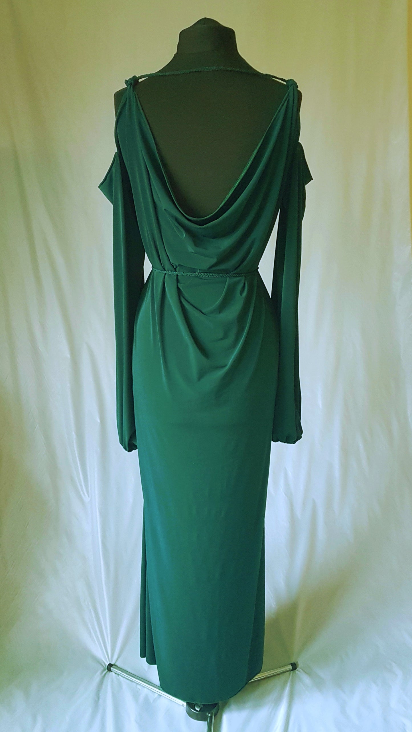 Long Backless Grecian Dress
