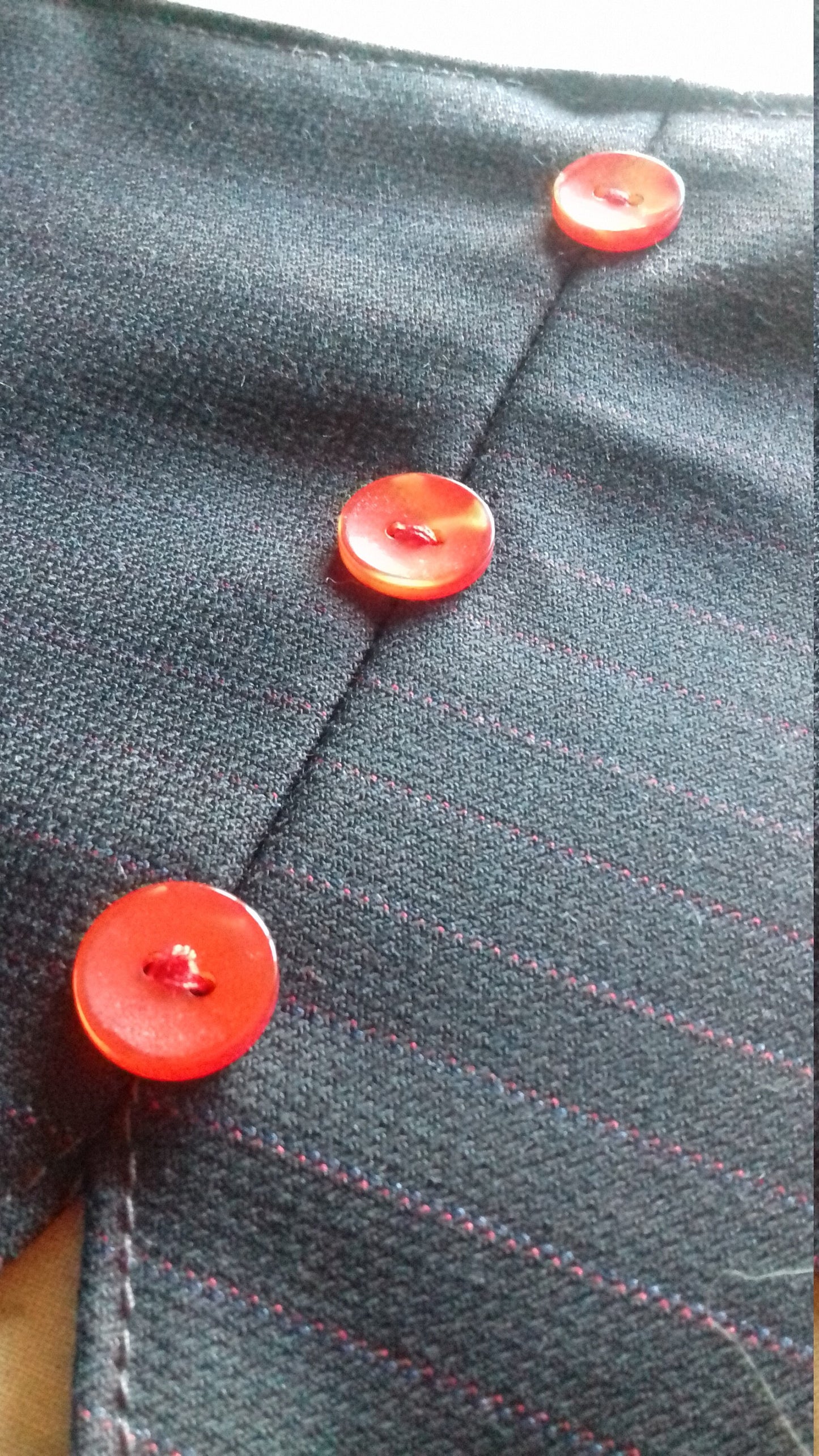 Pinstripe Wrap Purple Red Stripe Retro Style Top