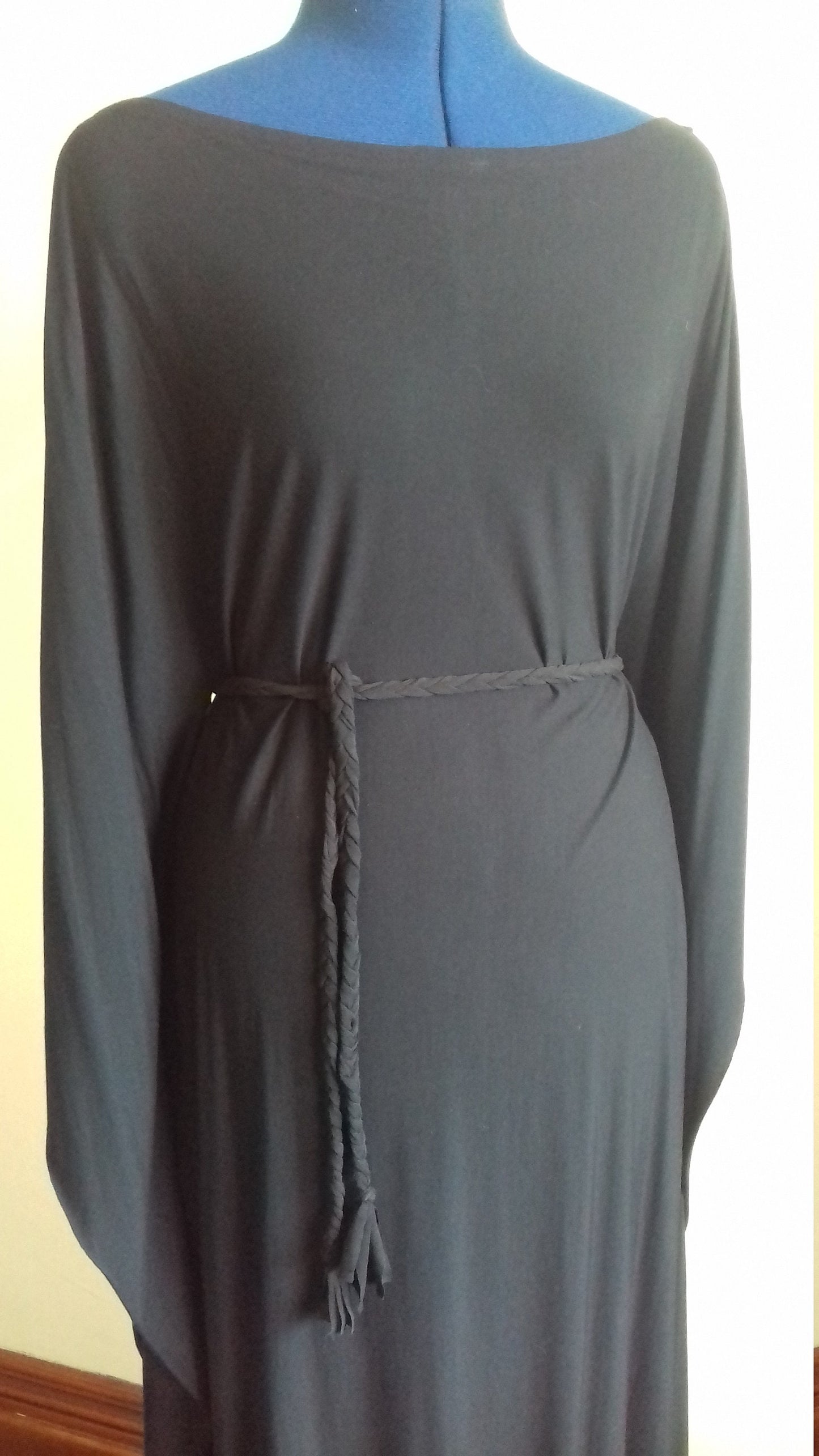 Long Black Maxi Column Dress