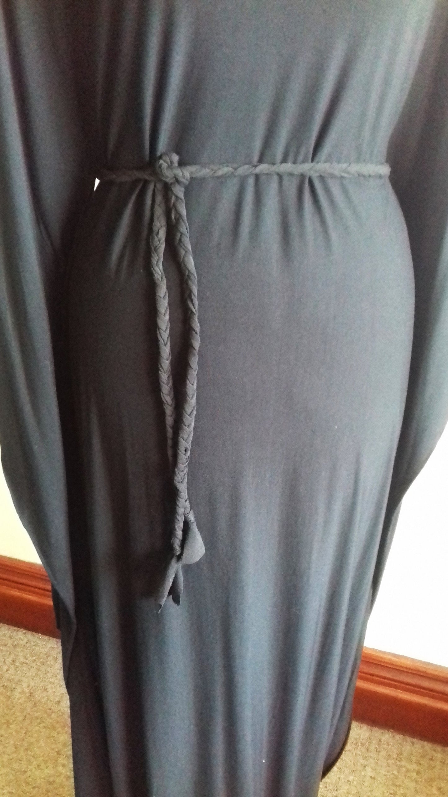 Long Black Maxi Column Dress