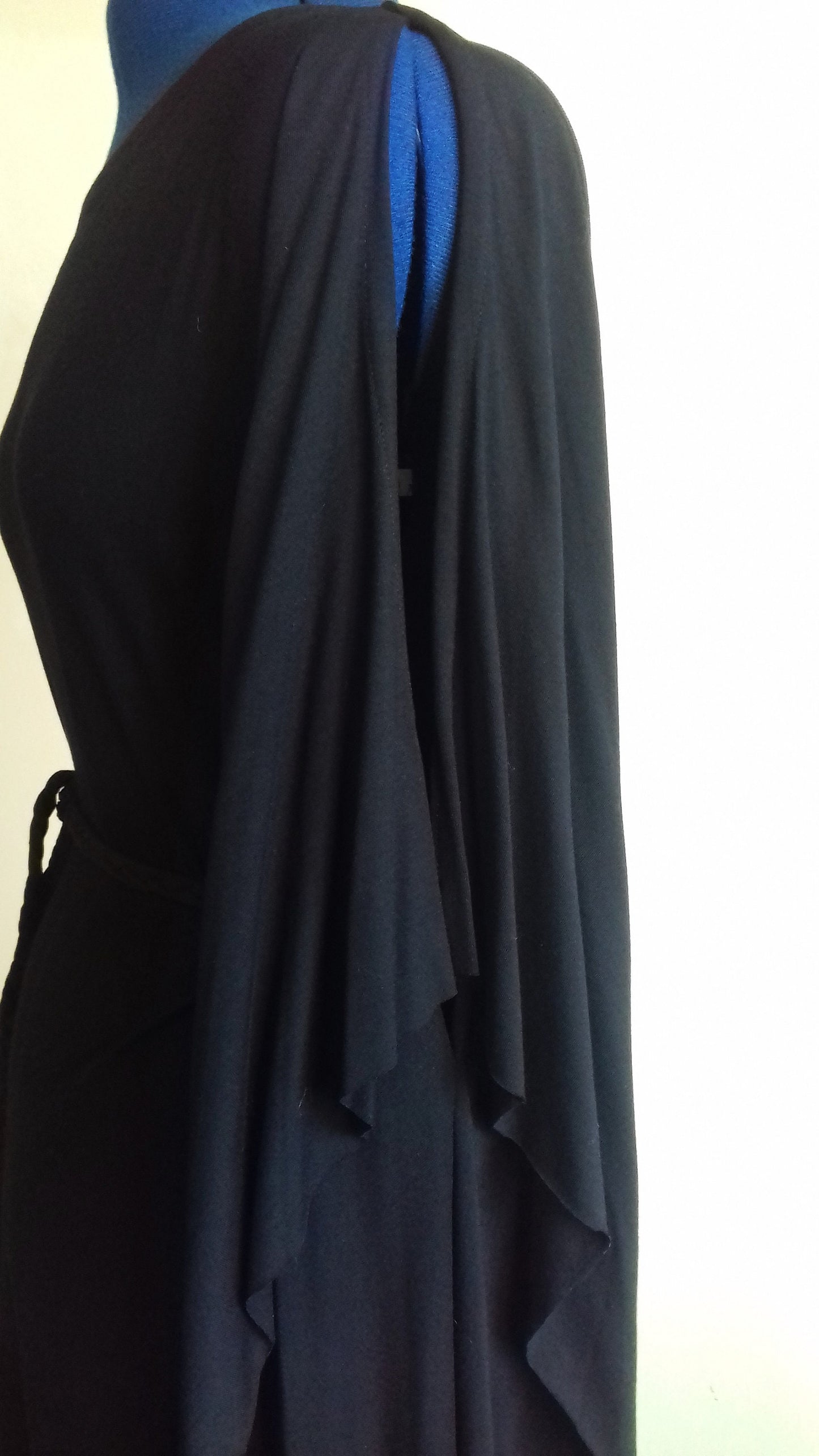 Long Black Maxi Column Dress