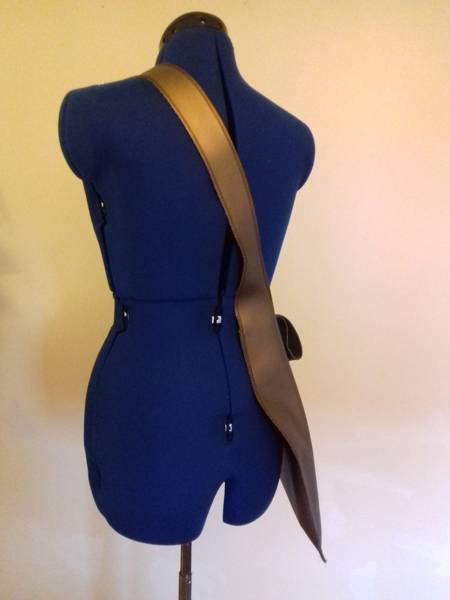 Bronze Faux Leather Messenger Shoulder Bag