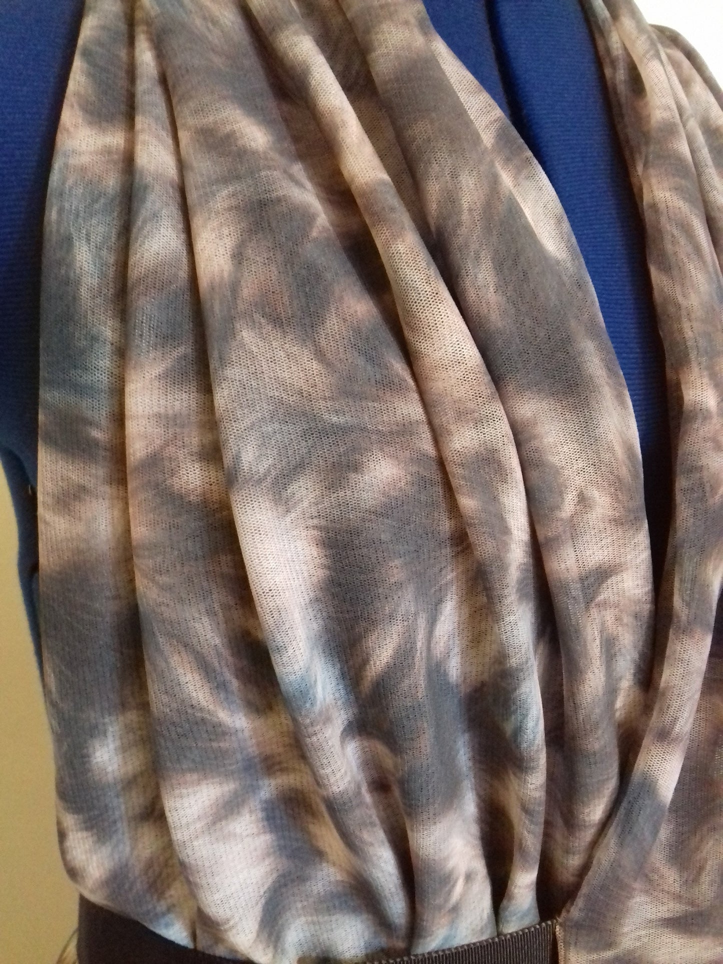 Green Brown Pattern Halterneck Evening Dress