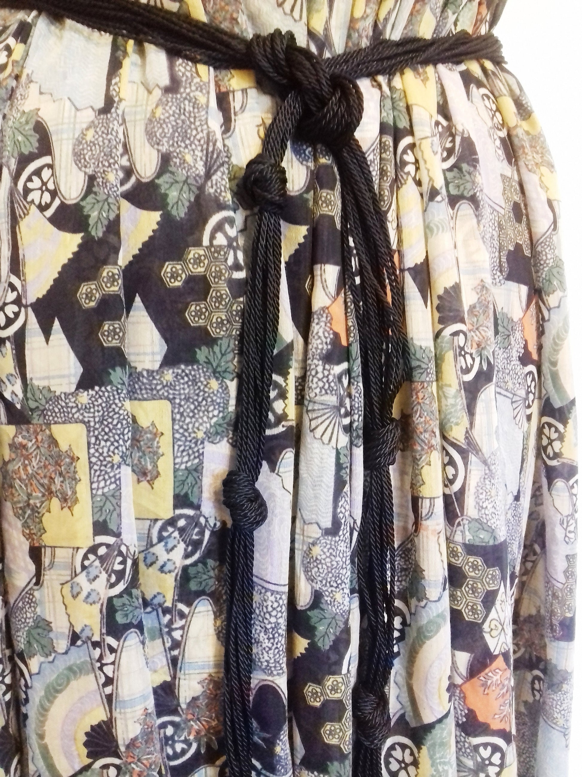 long drape dress