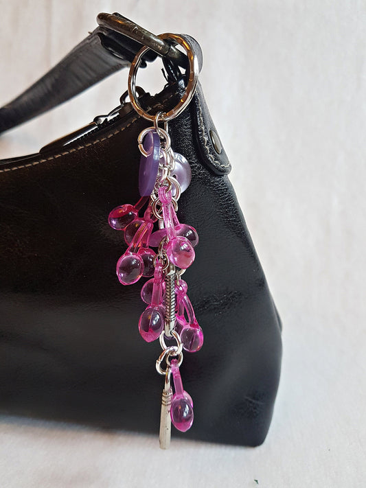 Buttons Keychain Bag Charm